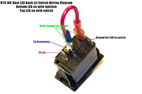 how to hook up a 4 pin rocker switch
